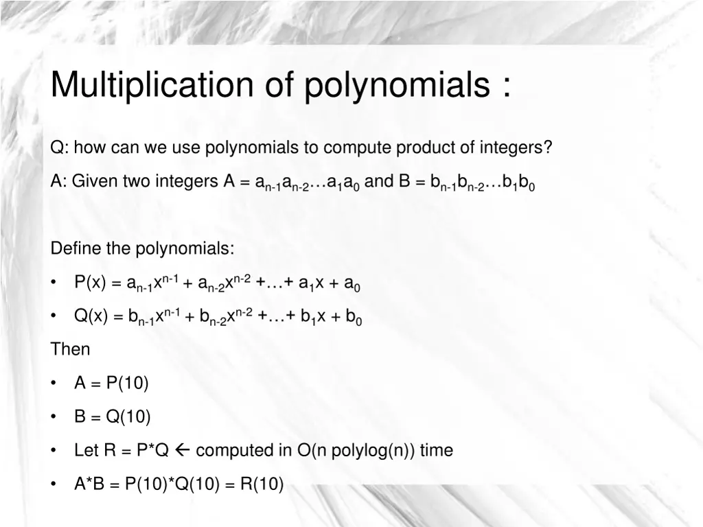 multiplication of polynomials 2