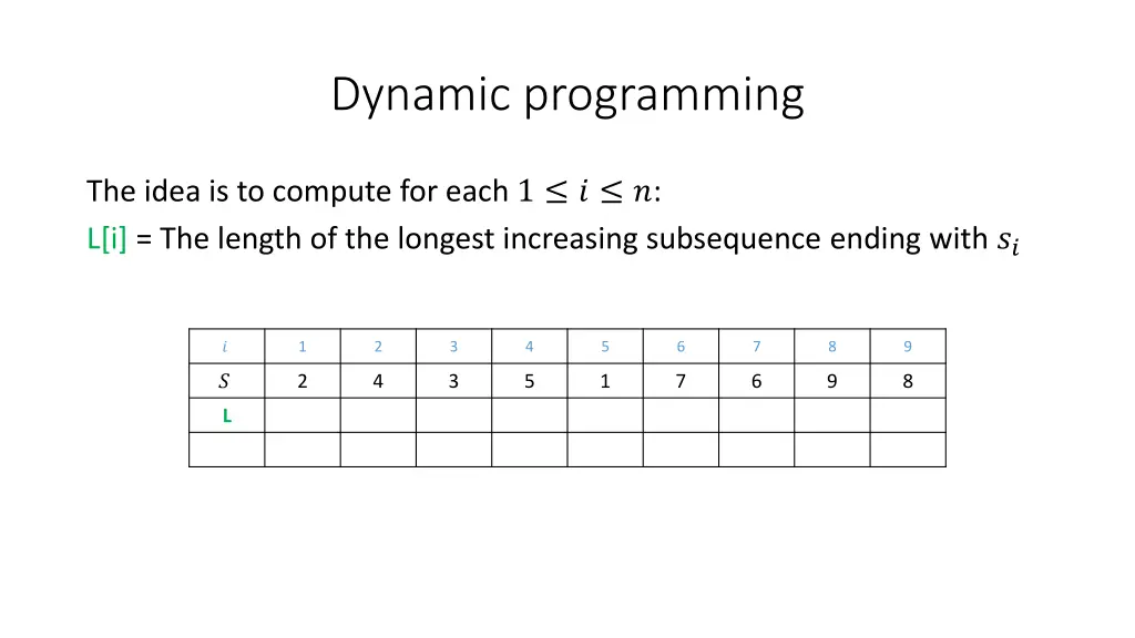 dynamic programming 1