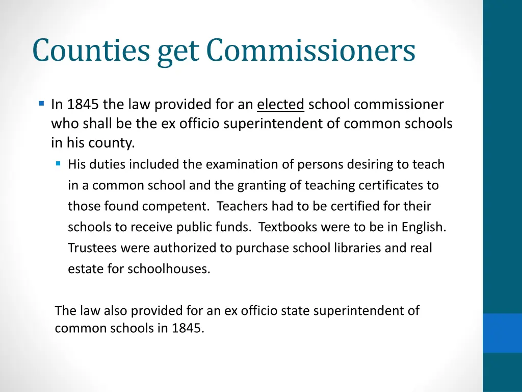 counties get commissioners
