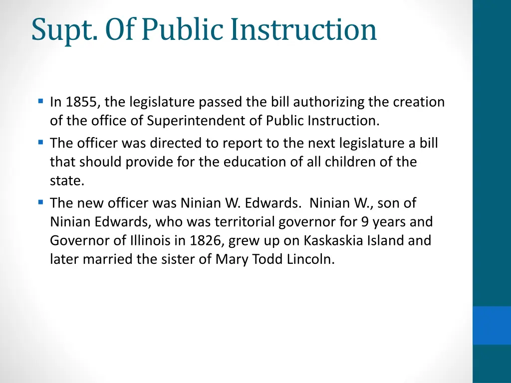 supt of public instruction