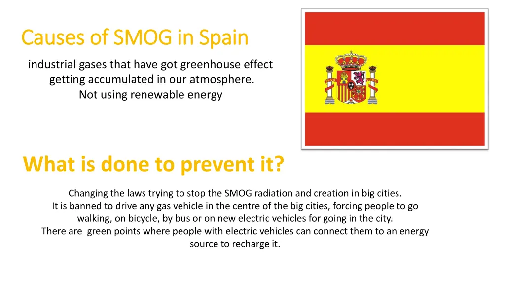 causes causes of smog in of smog in spain
