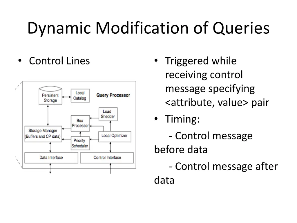 dynamic modification of queries