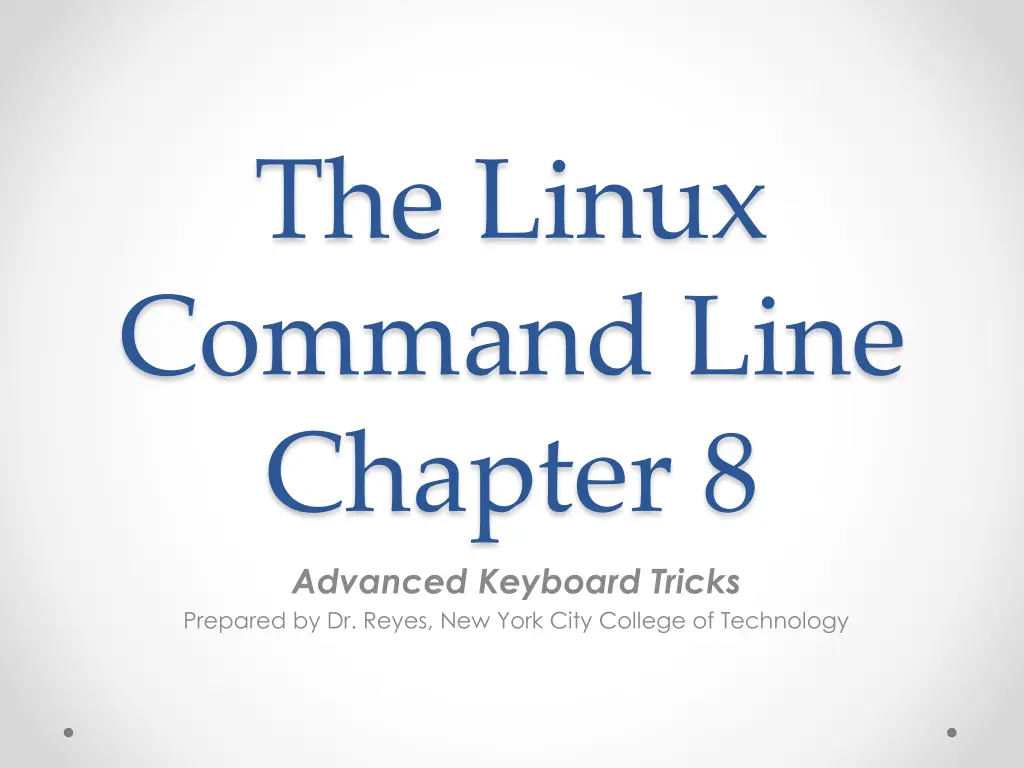the linux command line chapter 8 advanced