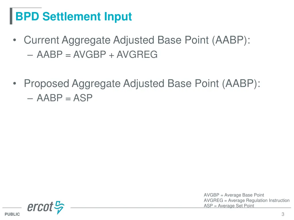 bpd settlement input