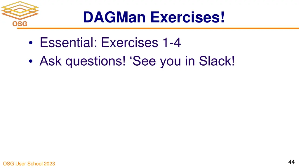 dagman exercises