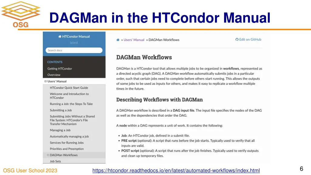 dagman in the htcondor manual