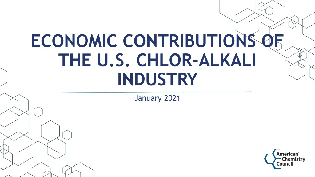 economic contributions of the u s chlor alkali