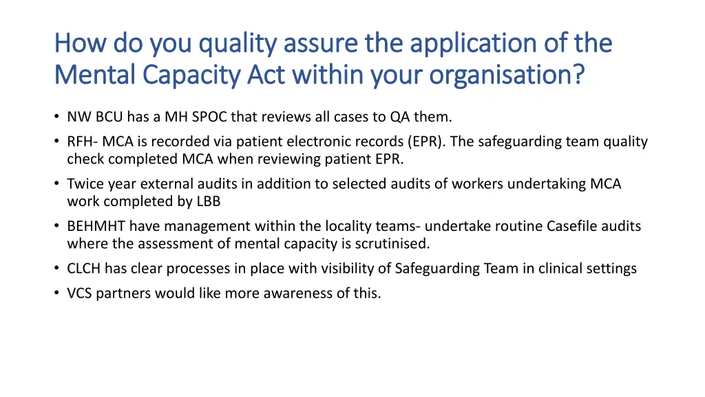 how do you how do you quality assure