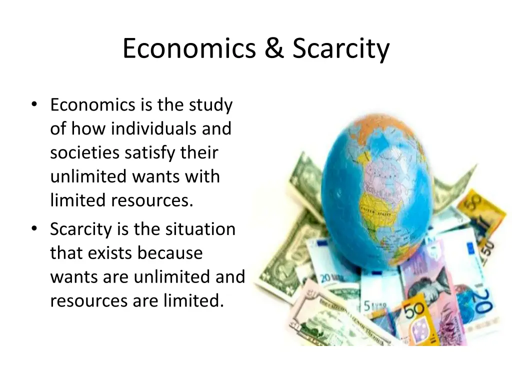 economics scarcity