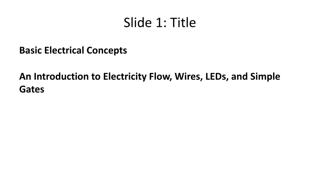 slide 1 title