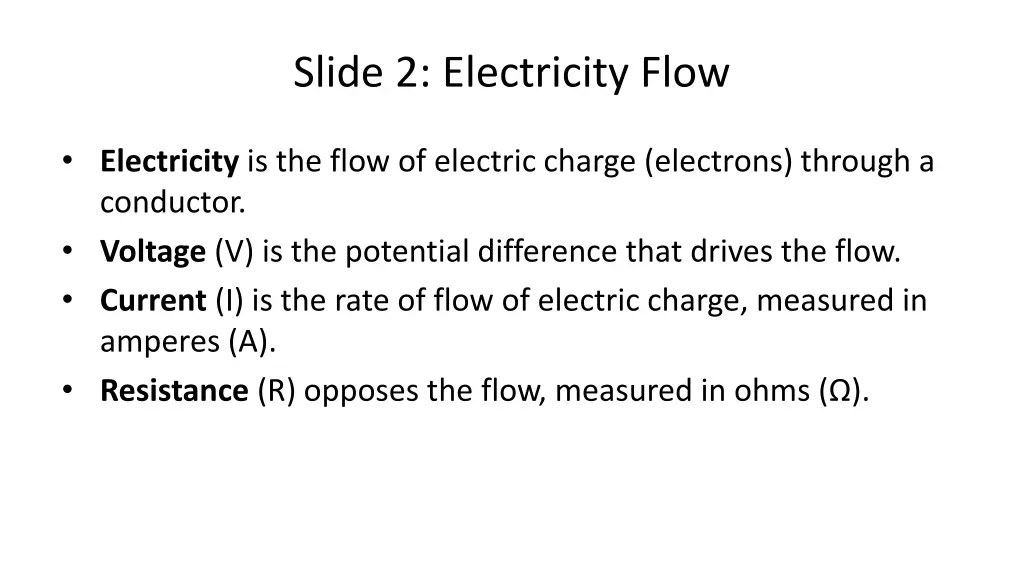 slide 2 electricity flow