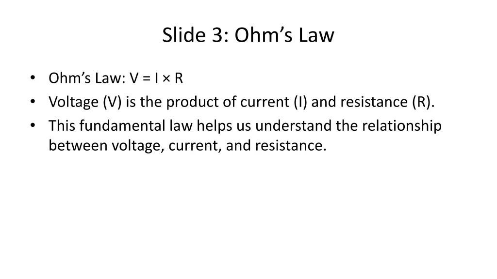slide 3 ohm s law
