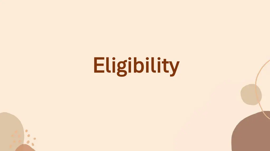 eligibility eligibility