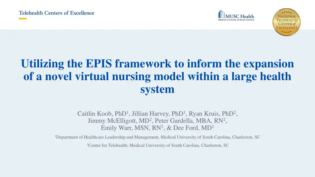 utilizing the epis framework to inform