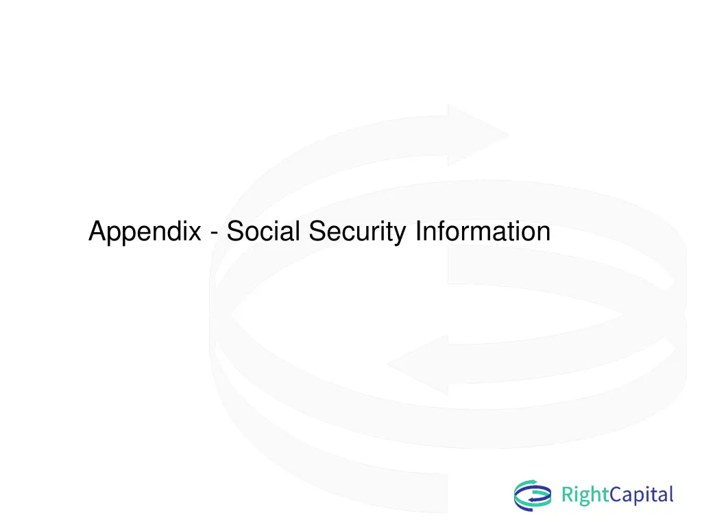 appendix social security information