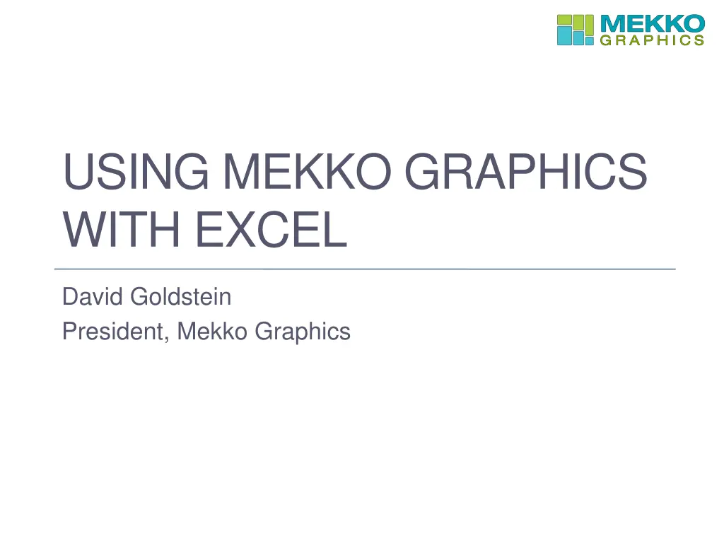 using mekko graphics with excel