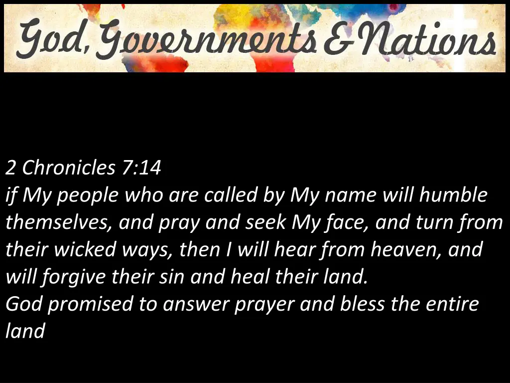 2 chronicles 7 14 if my people who are called