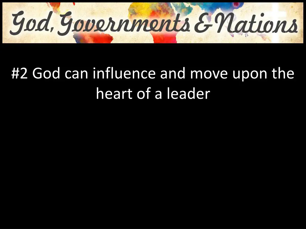 2 god can influence and move upon the heart