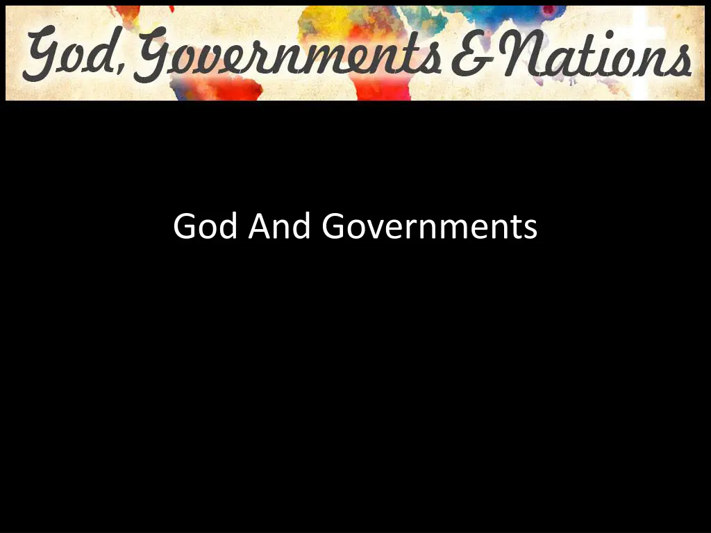 god and governments