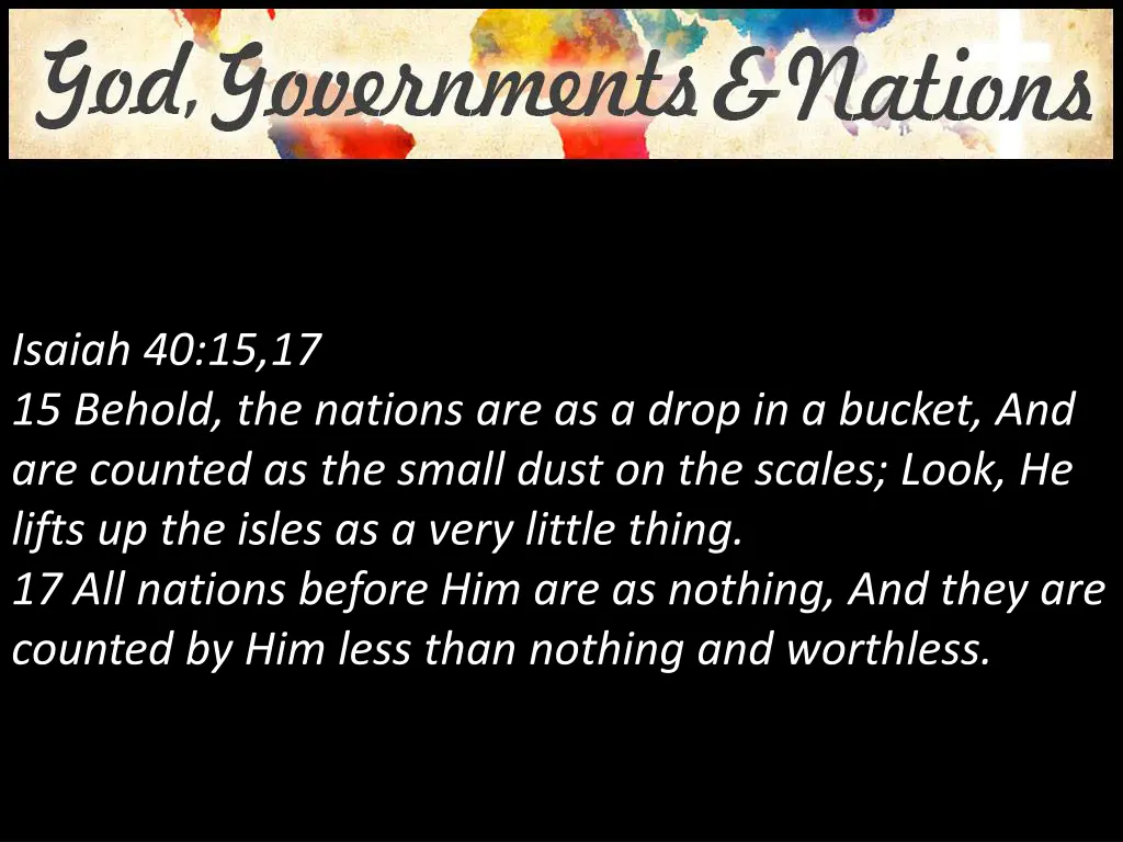 isaiah 40 15 17 15 behold the nations