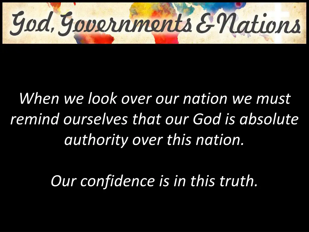 when we look over our nation we must remind