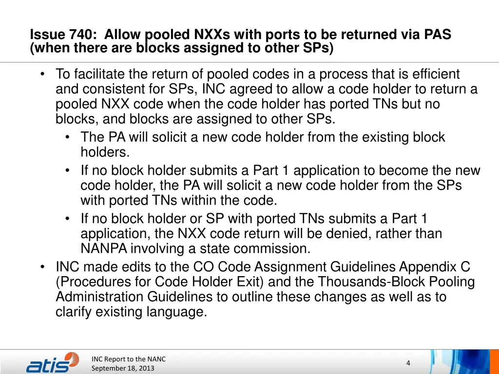 issue 740 allow pooled nxxs with ports