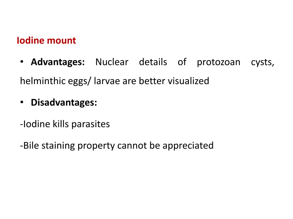 iodine mount