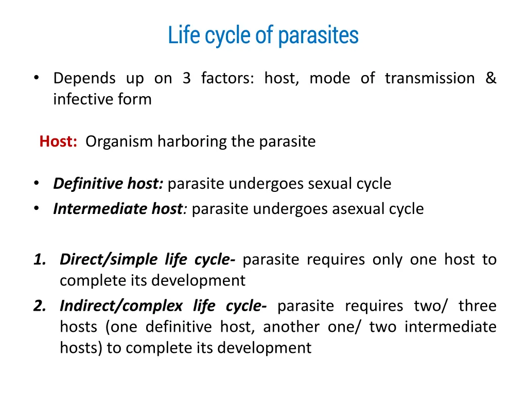 life cycle of parasites life cycle of parasites