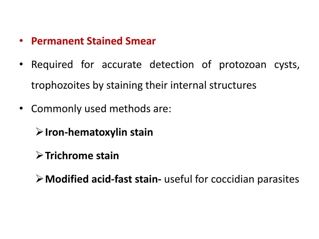 permanent stained smear