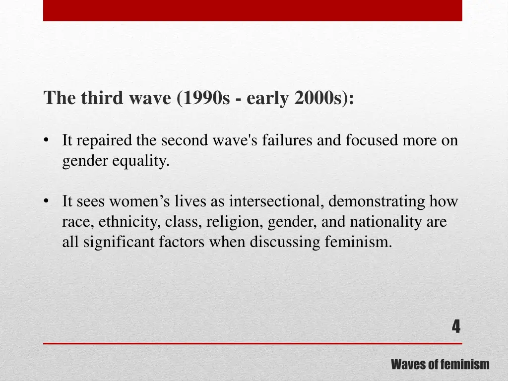 the third wave 1990s early 2000s