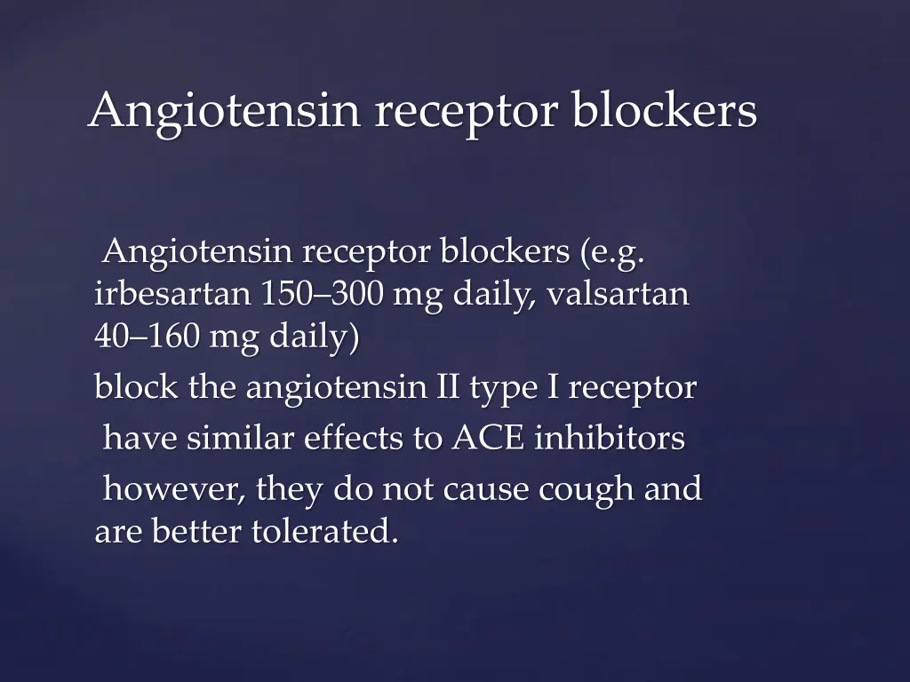 angiotensin receptor blockers