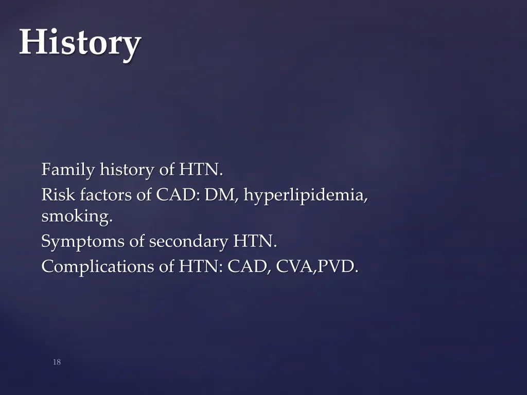 history
