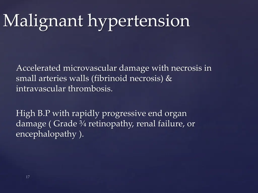malignant hypertension