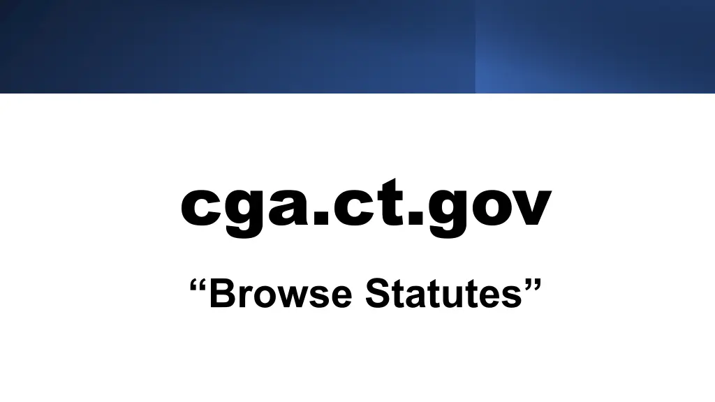 cga ct gov