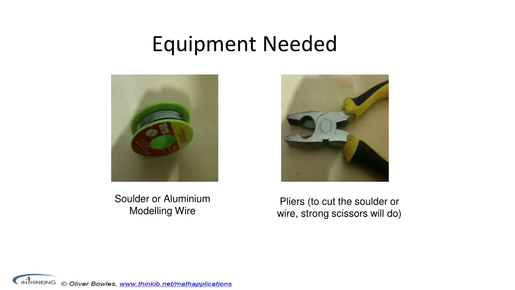 equipment needed