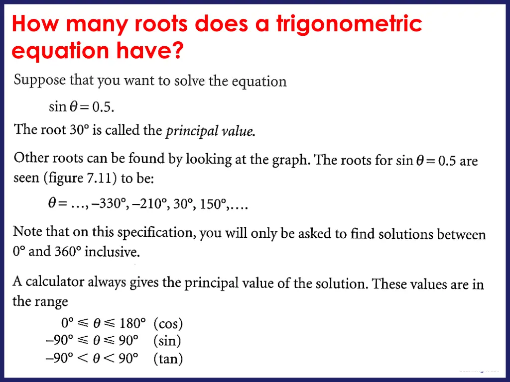 how many roots does a trigonometric equation have
