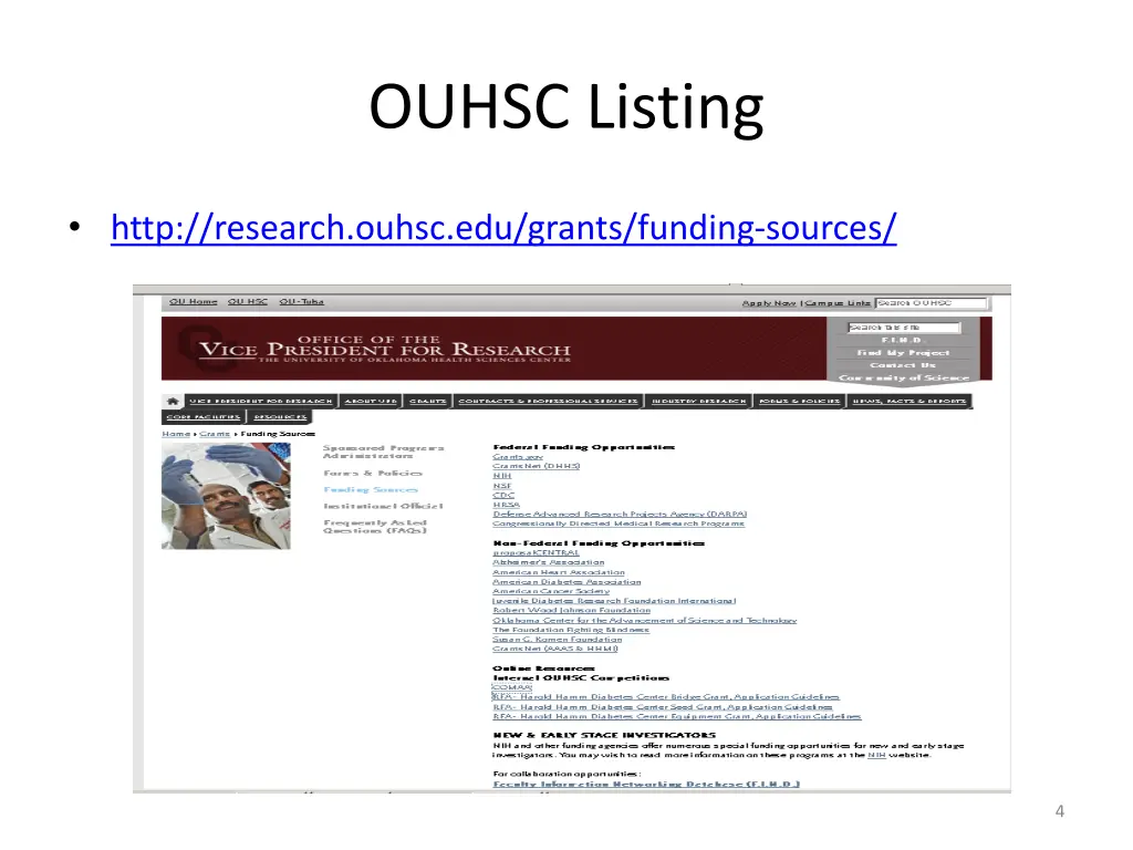 ouhsc listing
