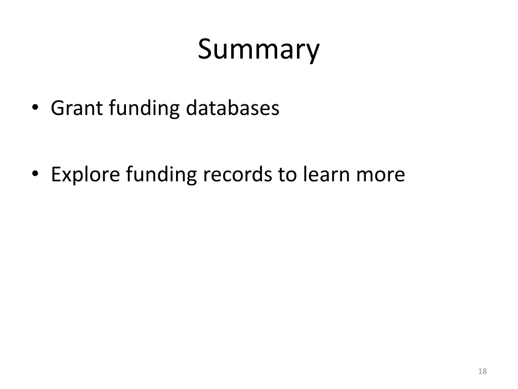 summary