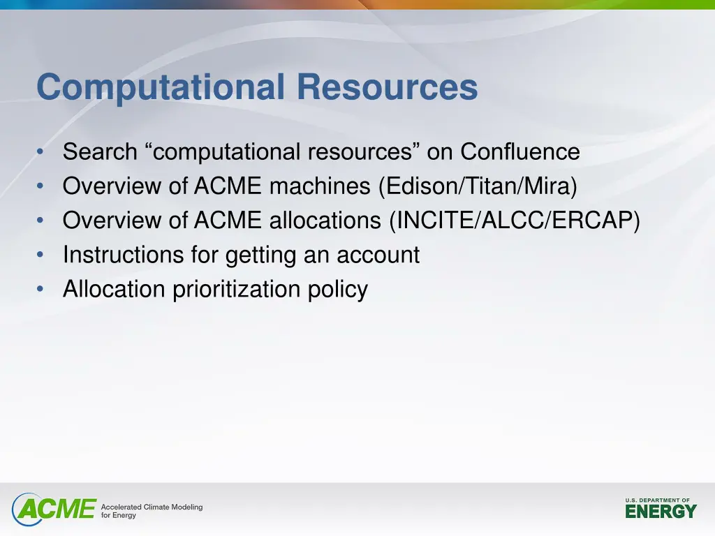 computational resources