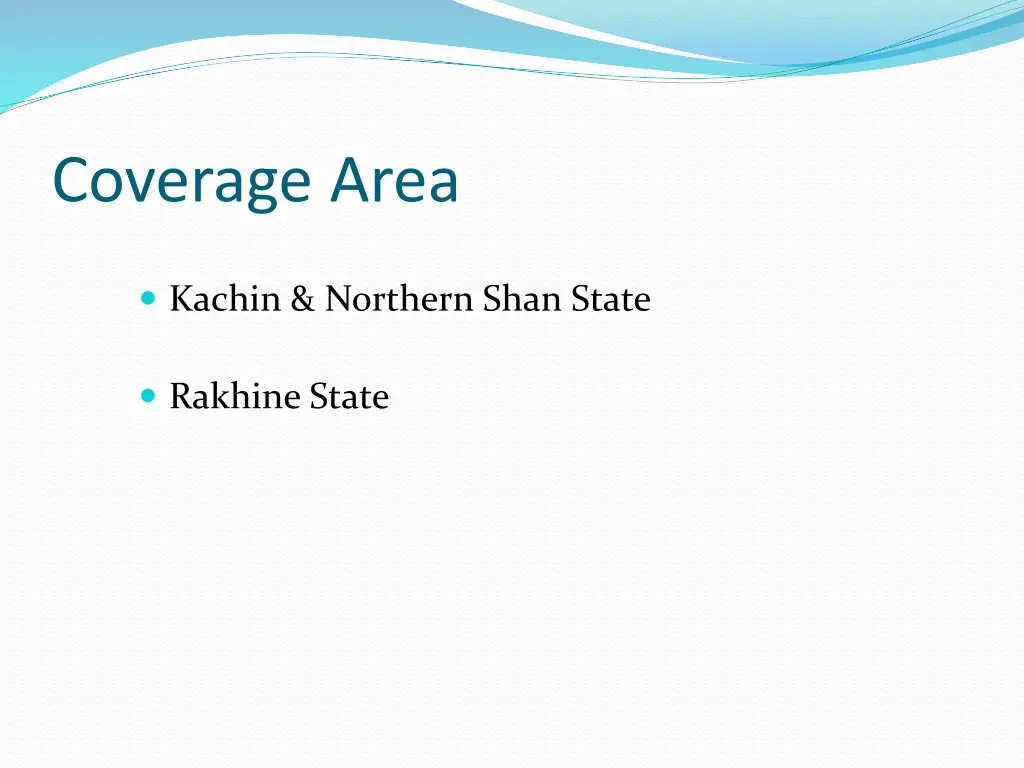 coverage area