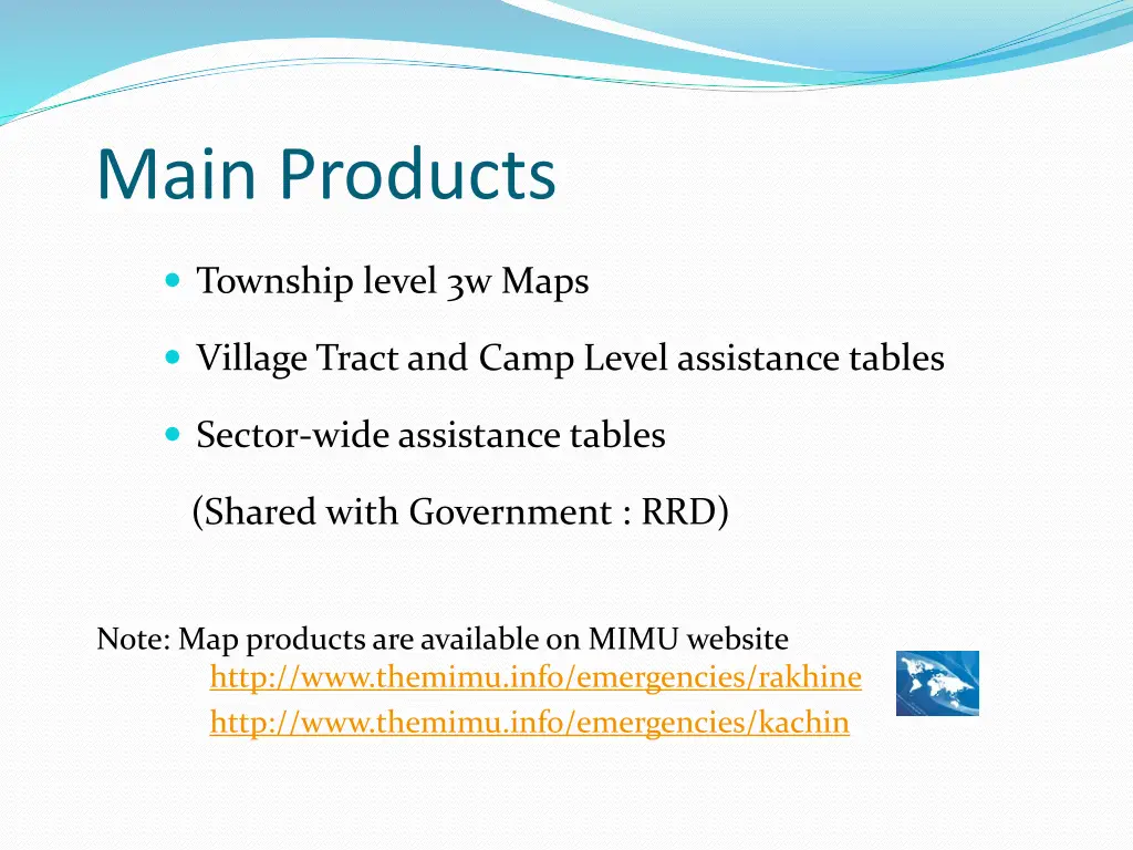 main products