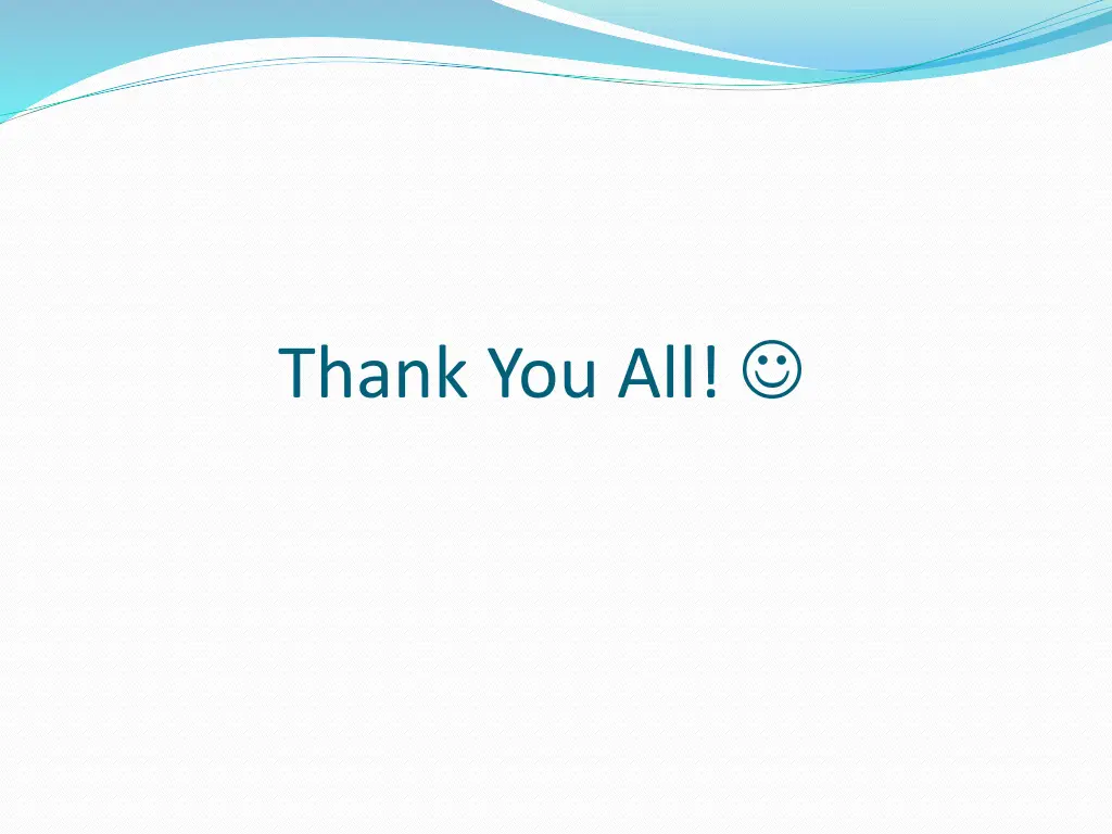 thank you all
