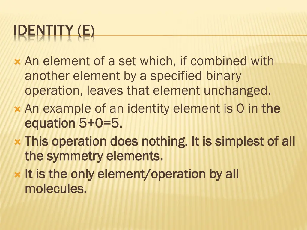 identity e