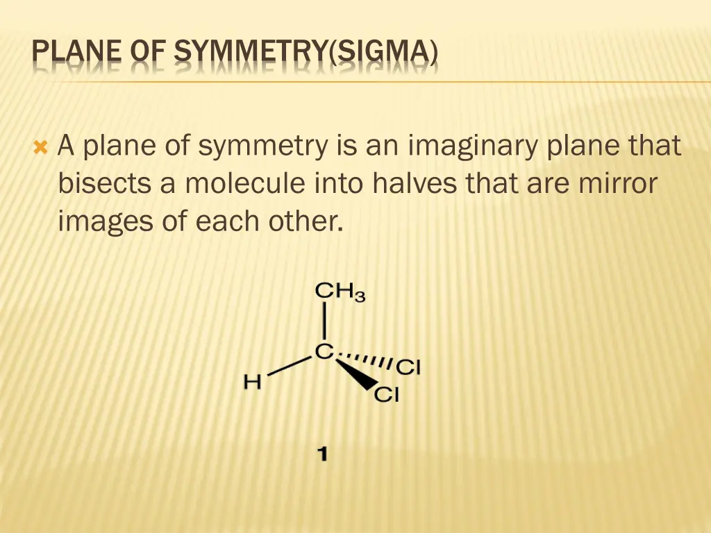 plane of symmetry sigma