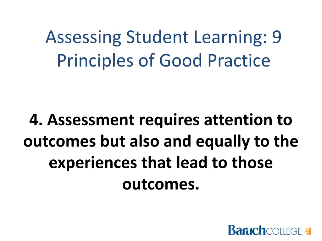 assessing student learning 9 principles of good 3