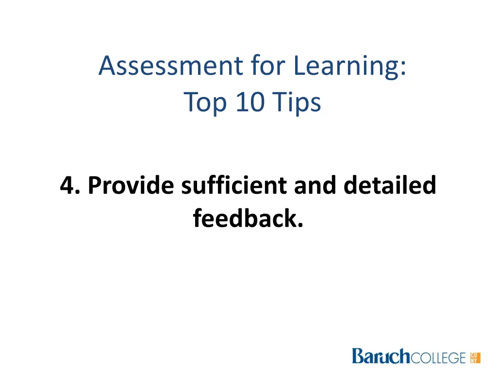 assessment for learning top 10 tips 2