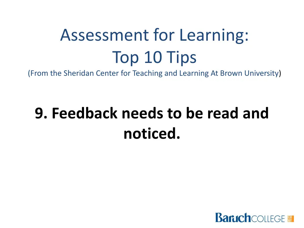 assessment for learning top 10 tips from 2