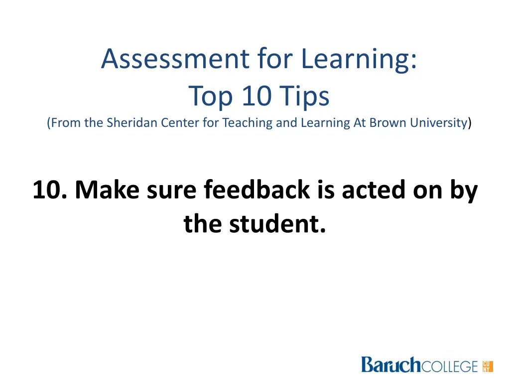 assessment for learning top 10 tips from 3