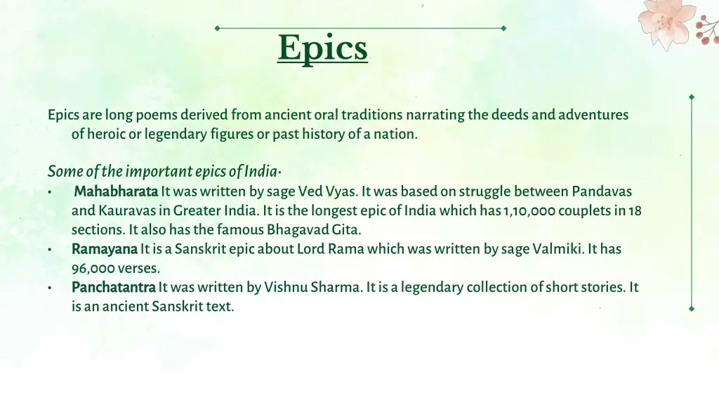 epics
