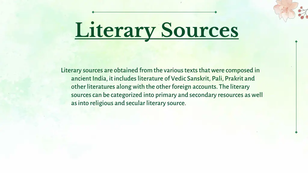 literary sources